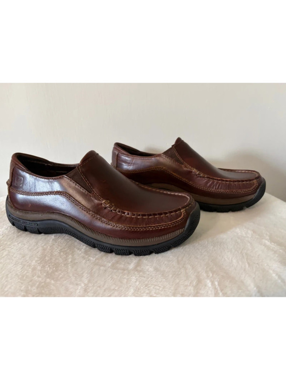 Sperry Top-Sider Billfish Slip On Loafers Mens 8.5 M Dark Brown Leather NWOT